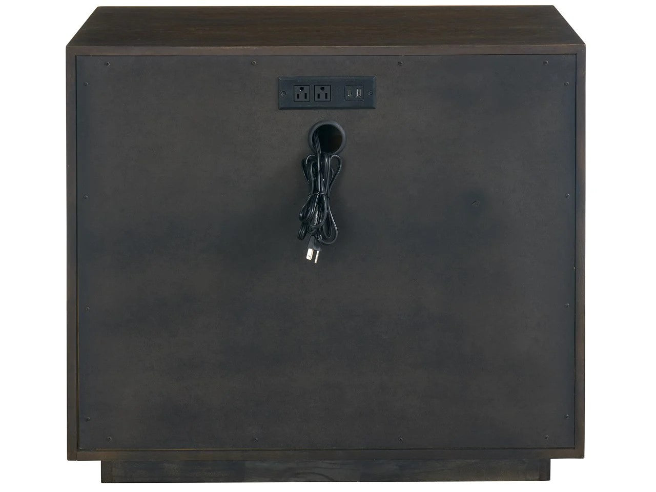 Universal - Sable & Desert-Modern Sable Plinth Nightstand