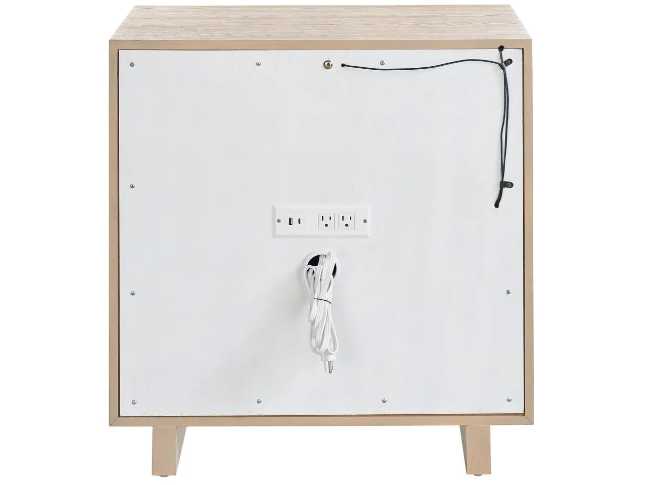 Universal - Sable & Desert-Modern Desert Open Storage Nightstand