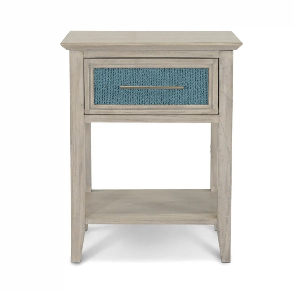 Sea Winds - Ocean Isles 1 Drawer Woven Nightstand w/ Power & USB A+C