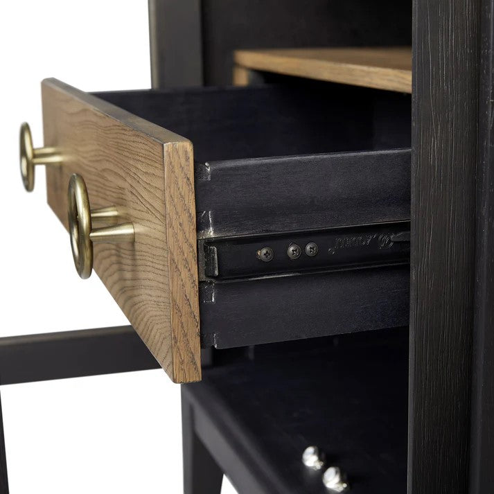 Elure - Glass Door Nightstand