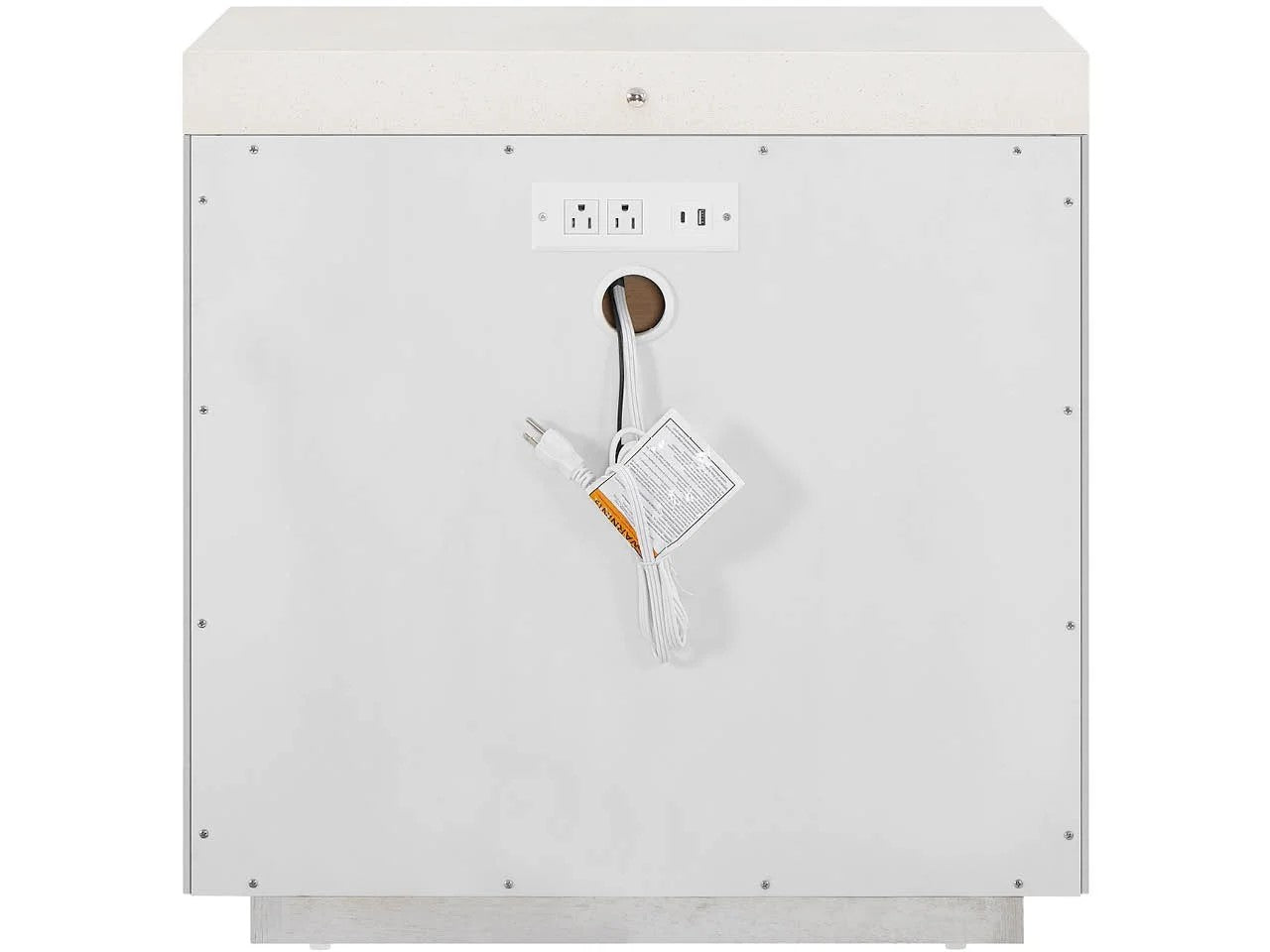 Universal - Mist & Veil-Modern Quartz Nightstand