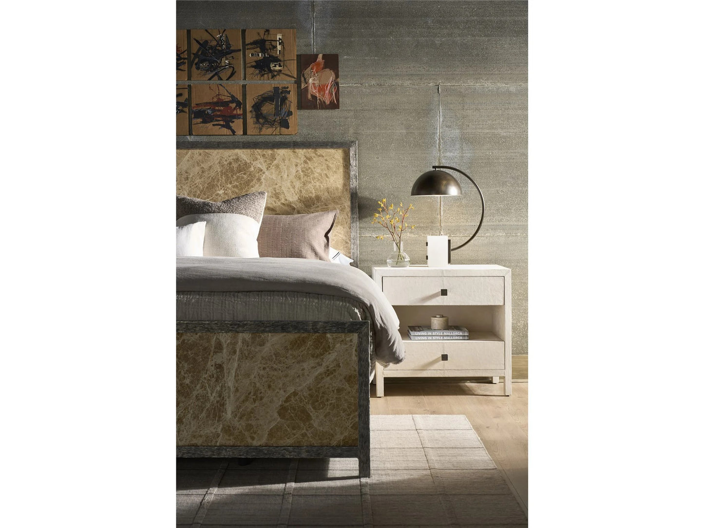 Universal - Mist & Veil-Modern Lira Nightstand