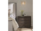 Universal - Sable & Desert-Modern Sable Plinth Nightstand