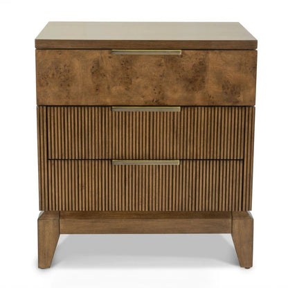Sea Winds - Manhattan Valley 3 Drawer Nightstand w/ Power & USB A + C