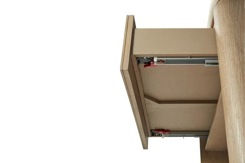 Trilogy - Toffee 2 Drawer Nightstand with Oak Veneer Drawer Fronts