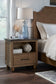 Vista - 1 Drawer Nightstand in Hickory & Coal