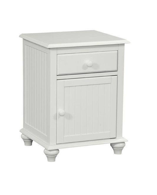 Cottage - 1 Drawer/1 Door Nightstand in White