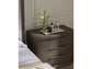 Universal - Sable & Desert-Modern Sable Plinth Nightstand