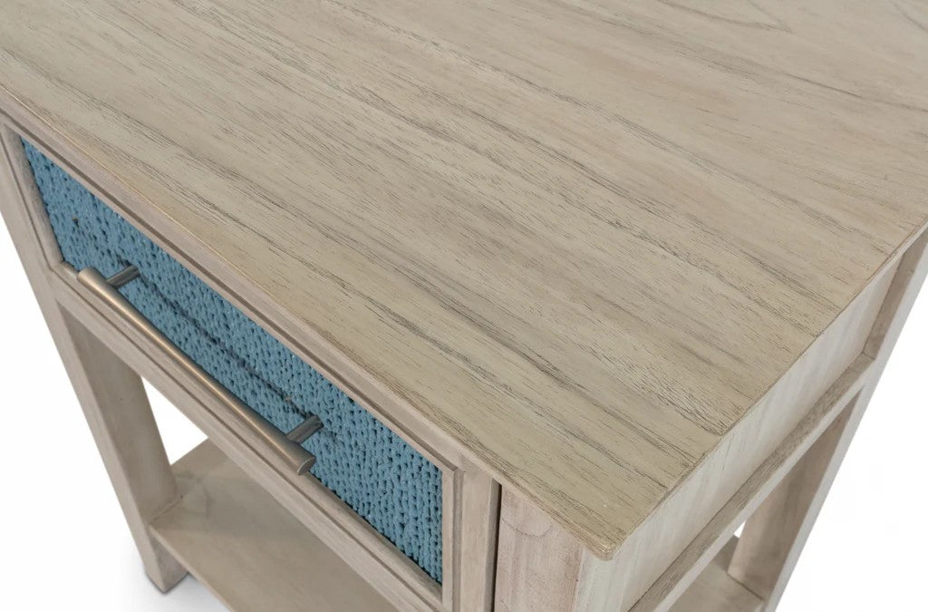 Sea Winds - Ocean Isles 1 Drawer Woven Nightstand w/ Power & USB A+C