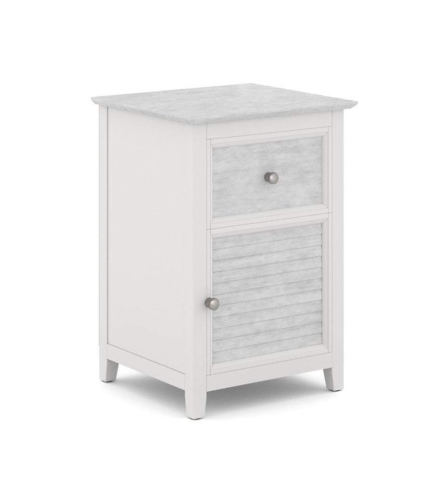 High Tide - 1 Drawer/1 Door Nightstand in Chalk & White