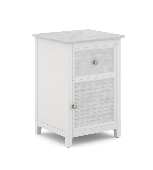 High Tide - 1 Drawer/1 Door Nightstand in Chalk & White