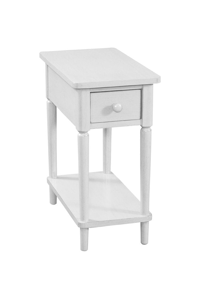 Destinations - Narrow Side Table in White