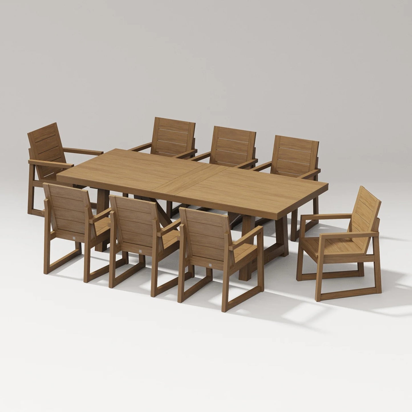 Polywood - Elevate 9-Piece A-Frame Table Dining Set - FREE SHIPPING
