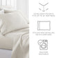 Distressed Awning Stripe 4-Piece Patterned Sheet Set