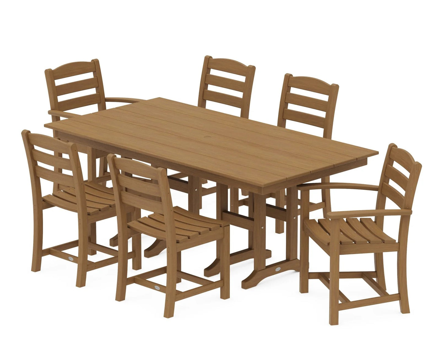 Polywood - La Casa Café 7-Piece Farmhouse Dining Set - FREE SHIPPING