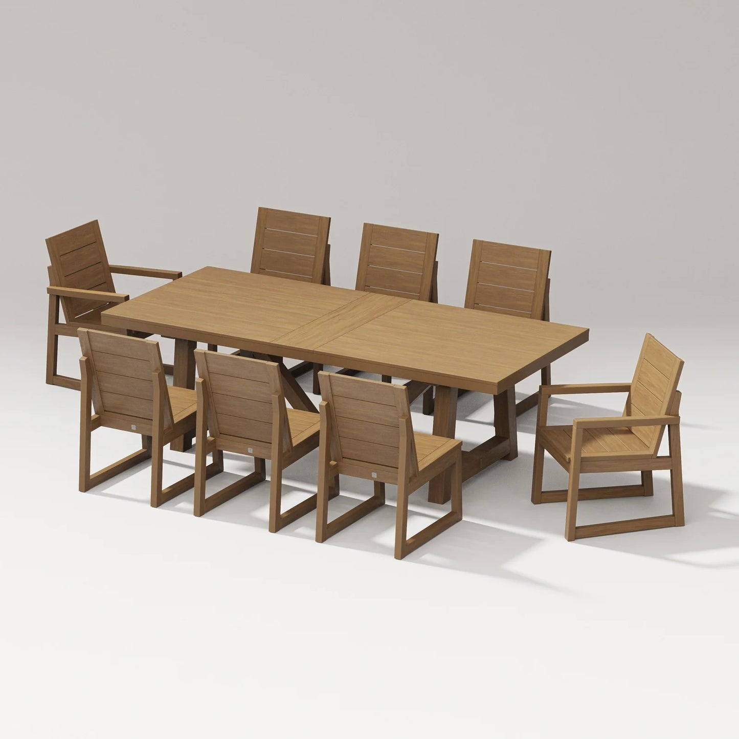 Polywood - Elevate 9-Piece A-Frame Table Dining Set - FREE SHIPPING
