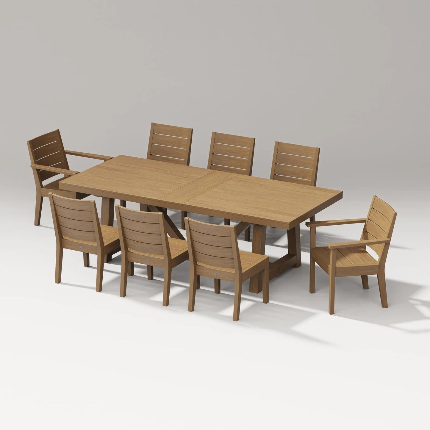 Polywood - Latitude 9-Piece A-Frame Table Dining Set - FREE SHIPPING