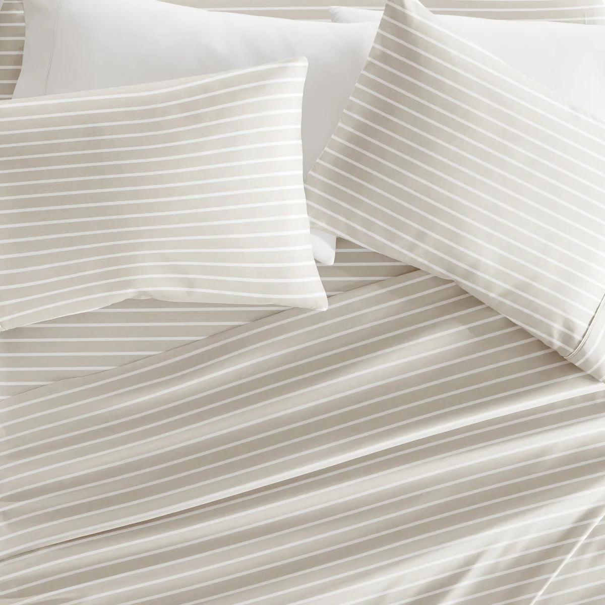Distressed Awning Stripe 4-Piece Patterned Sheet Set