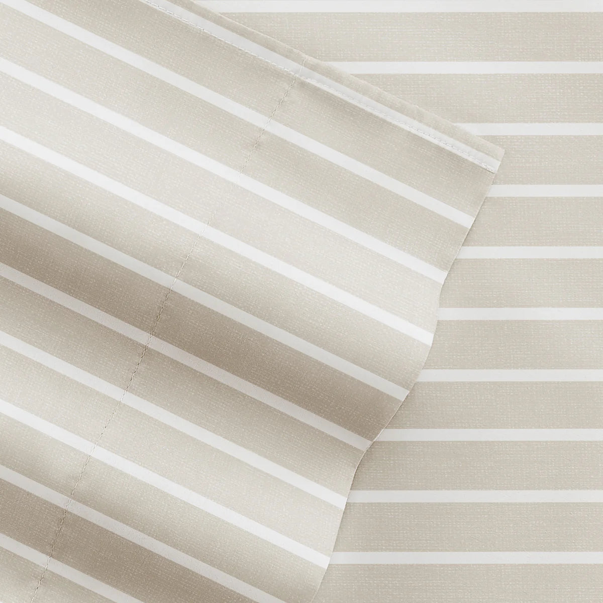 Distressed Awning Stripe 4-Piece Patterned Sheet Set
