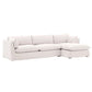 Otis 2 Piece Chaise Sectional Frame LAF w/ Slipcover Finishes