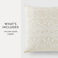 Antique Floral Elegant Cotton Decor Throw Pillow Cover