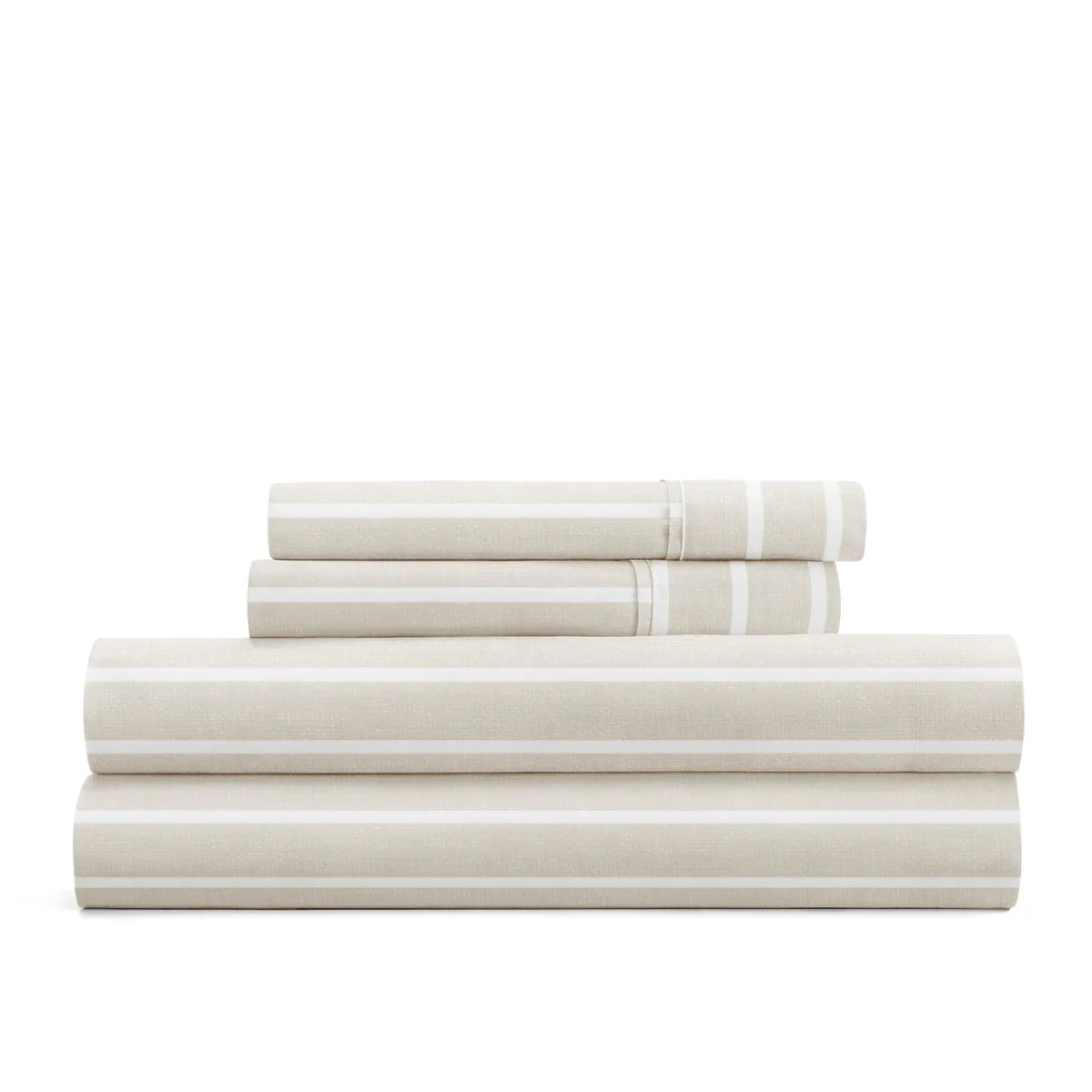 Distressed Awning Stripe 4-Piece Patterned Sheet Set
