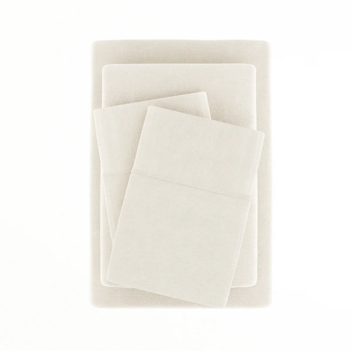 Breathable 4-Piece Linen Bamboo Blend Sheet Set