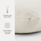 Stone Washed & Distressed Cotton Decor Throw Pillow Cover