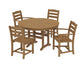 Polywood - La Casa Café 5-Piece Round Farmhouse Dining Set - FREE SHIPPING