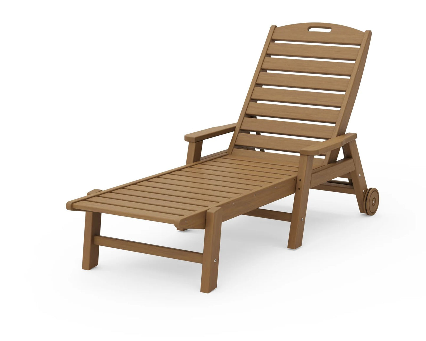Polywood - Nautical Chaise with Arms & Wheels - FREE SHIPPING