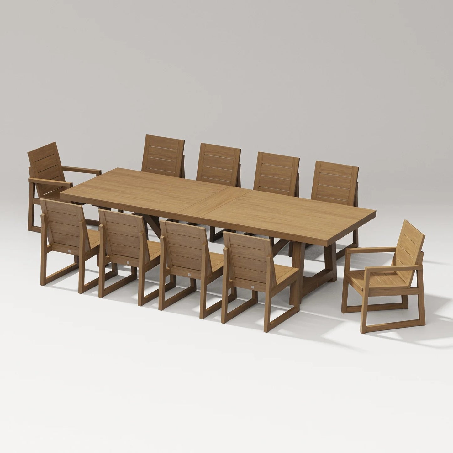 Polywood - Elevate 11-Piece A-Frame Table Dining Set - FREE SHIPPING