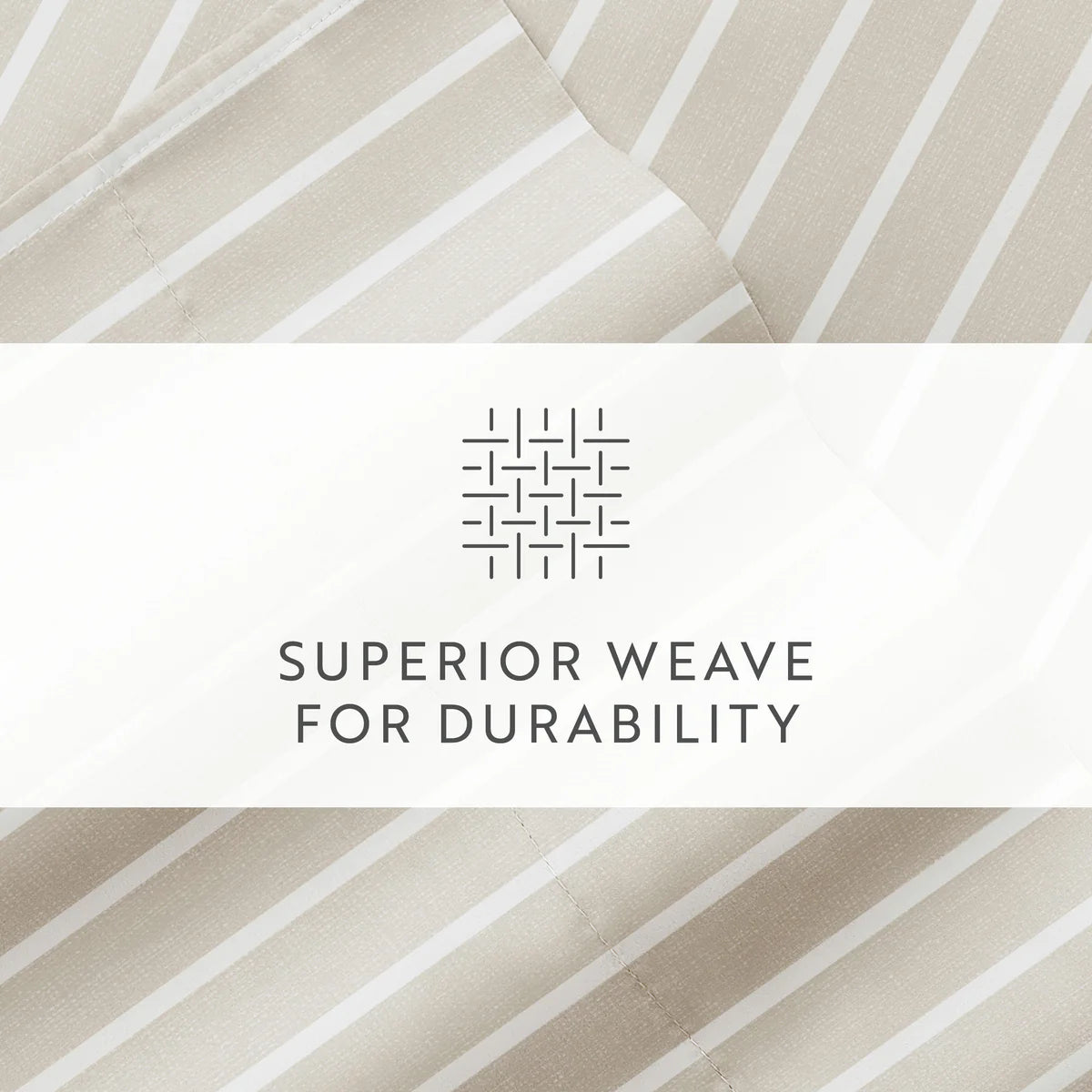 Distressed Awning Stripe 4-Piece Patterned Sheet Set