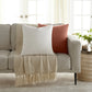 Stone Washed & Distressed Cotton Decor Throw Pillow Cover