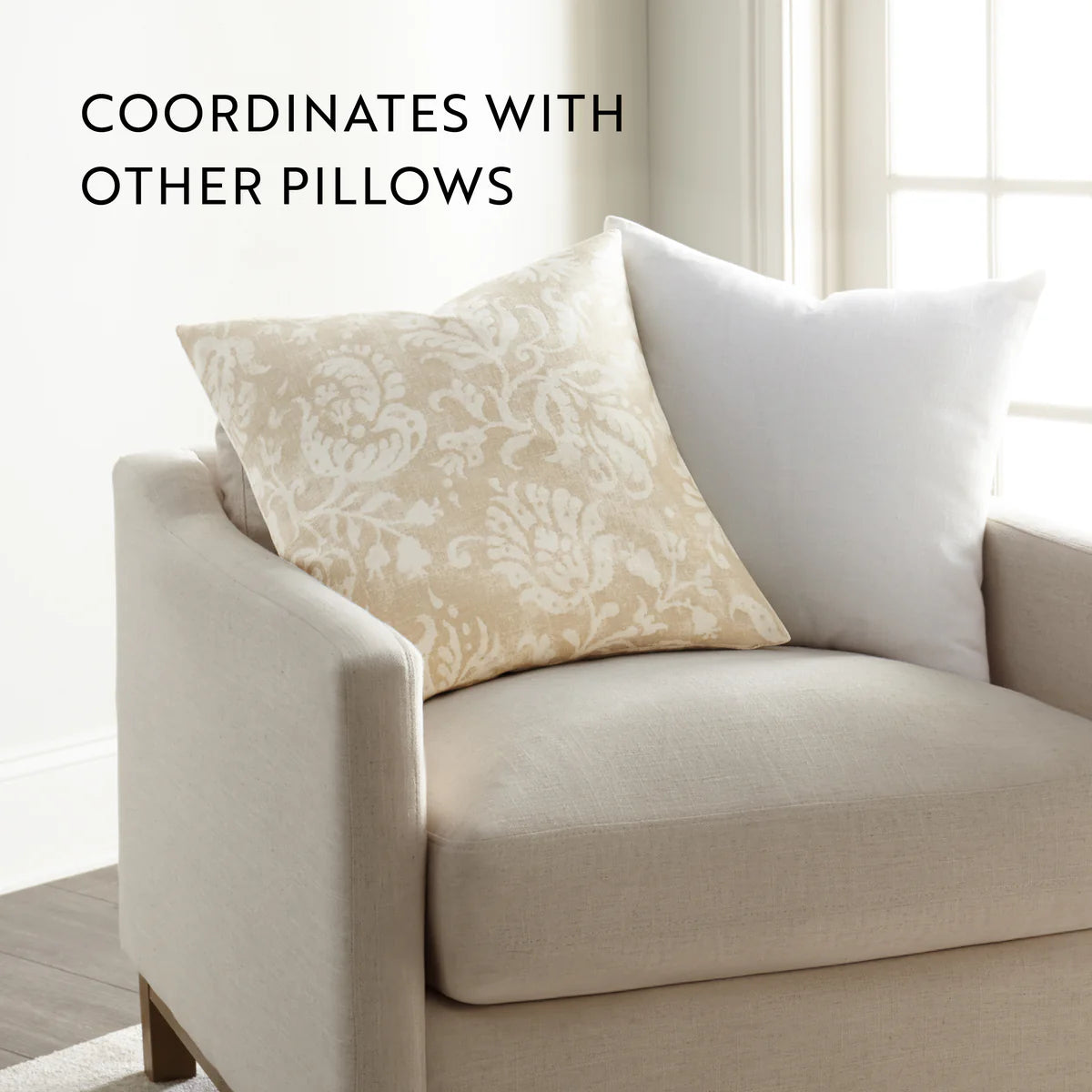 Distressed Floral Elegant Cotton Decor Throw Pillow Cover