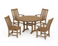 Polywood - Vineyard 5-Piece Round Dining Set with Trestle Legs - FREE SHIPPING