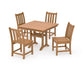 Polywood - Traditional Garden 5-Piece Farmhouse Trestle Dining Set - FREE SHIPPING