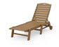 Polywood - Nautical Chaise with Wheels - FREE SHIPPING