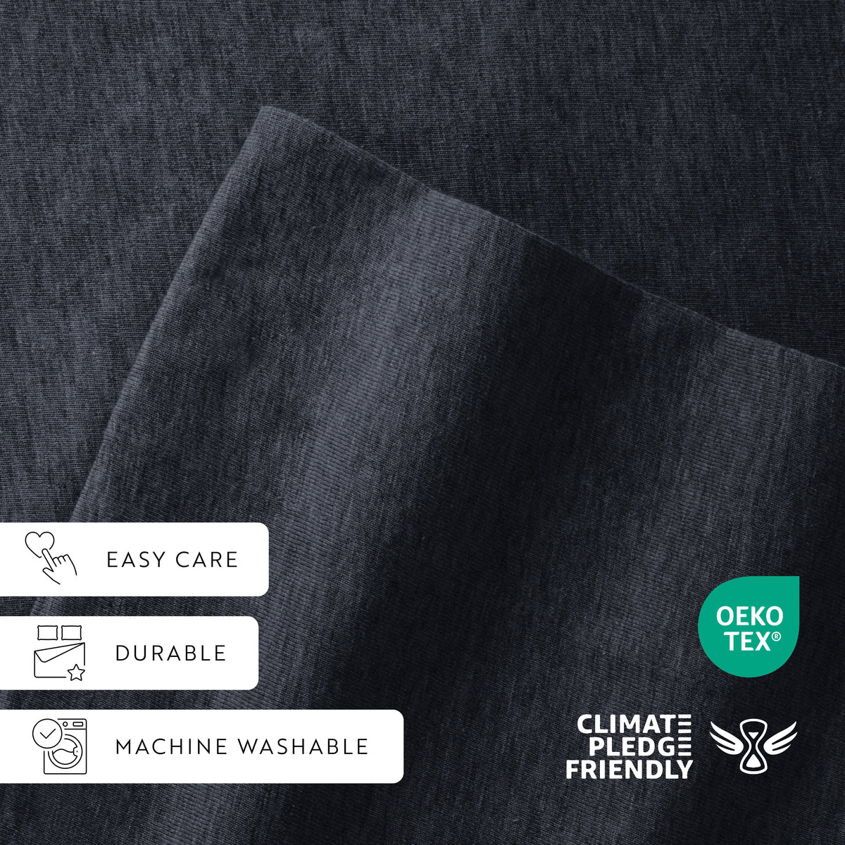 4-Piece 100% Cotton Jersey Knit Sheet Set