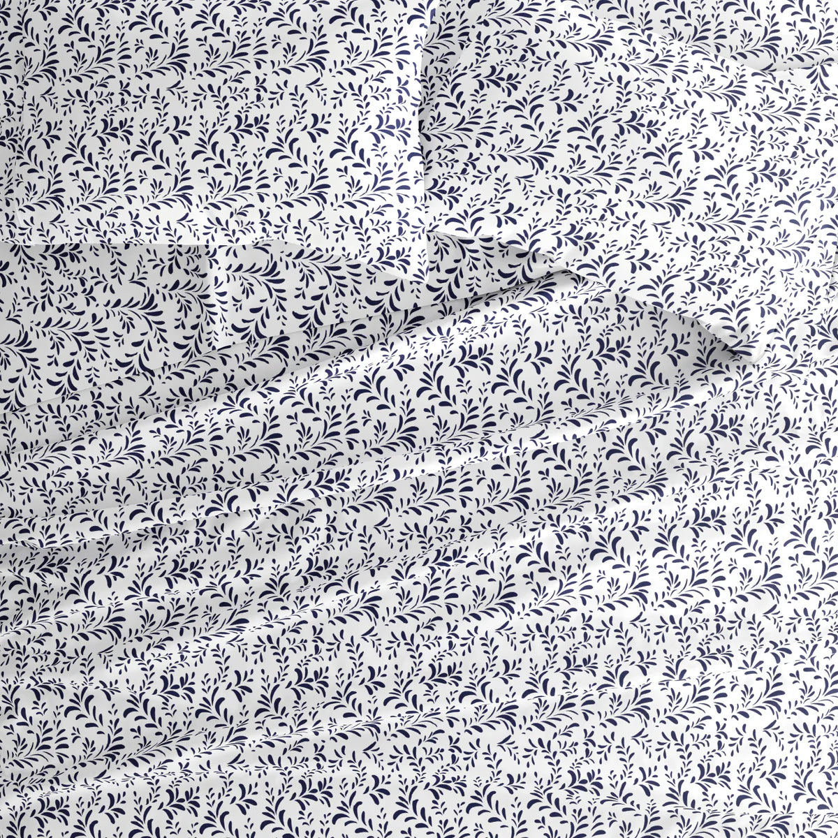 Burst of Vines 4-Piece Patterned Sheet Set