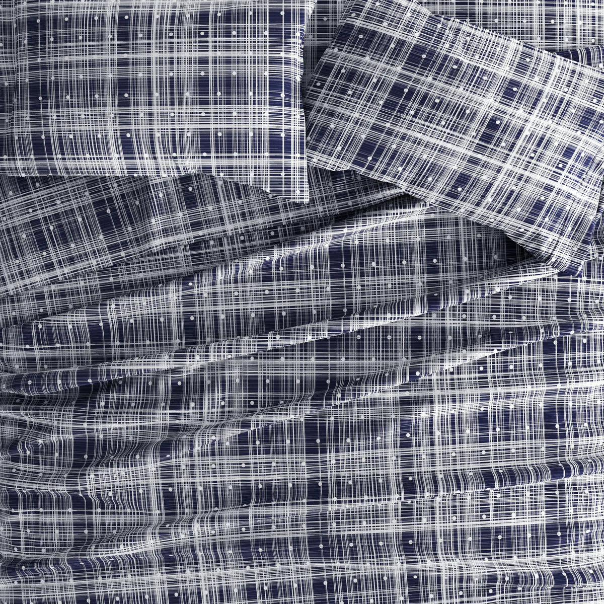 Polka Dot 4-Piece Patterned Sheet Set