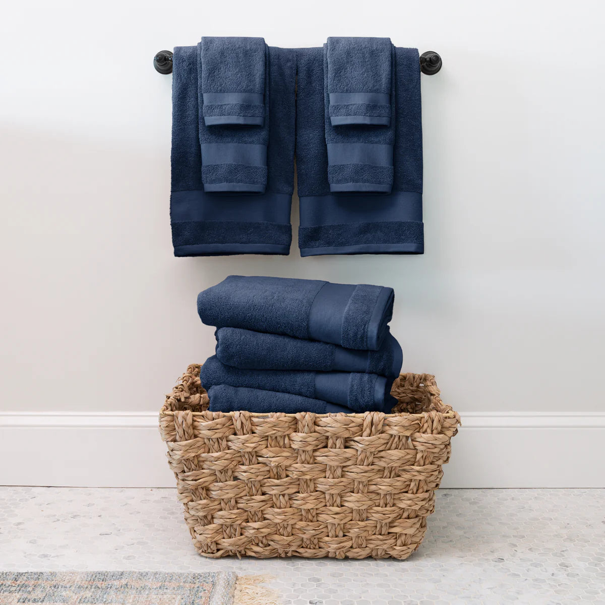 6-Piece Hotel-Quality 100% Cotton Bath Towel Set