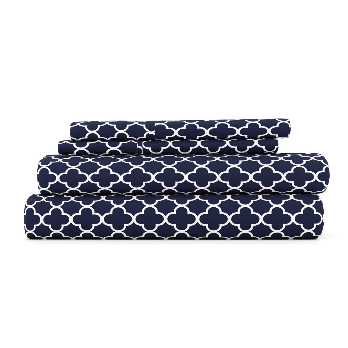 Quatrefoil 4-Piece Patterned Sheet Set