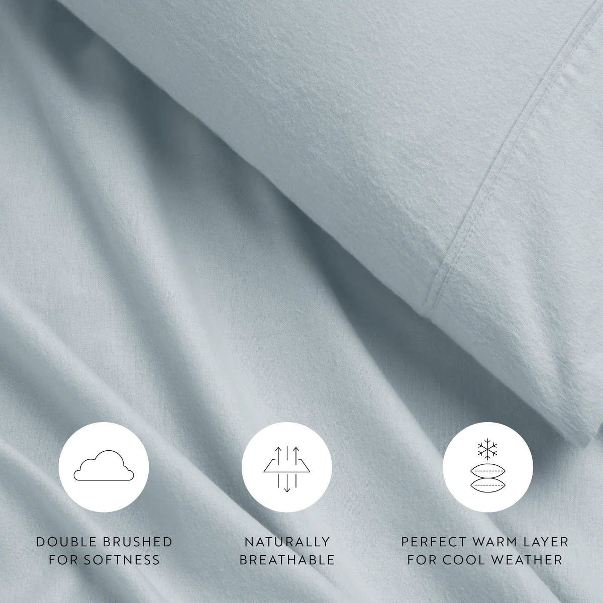 4-Piece 100% Cotton Flannel Sheet Set