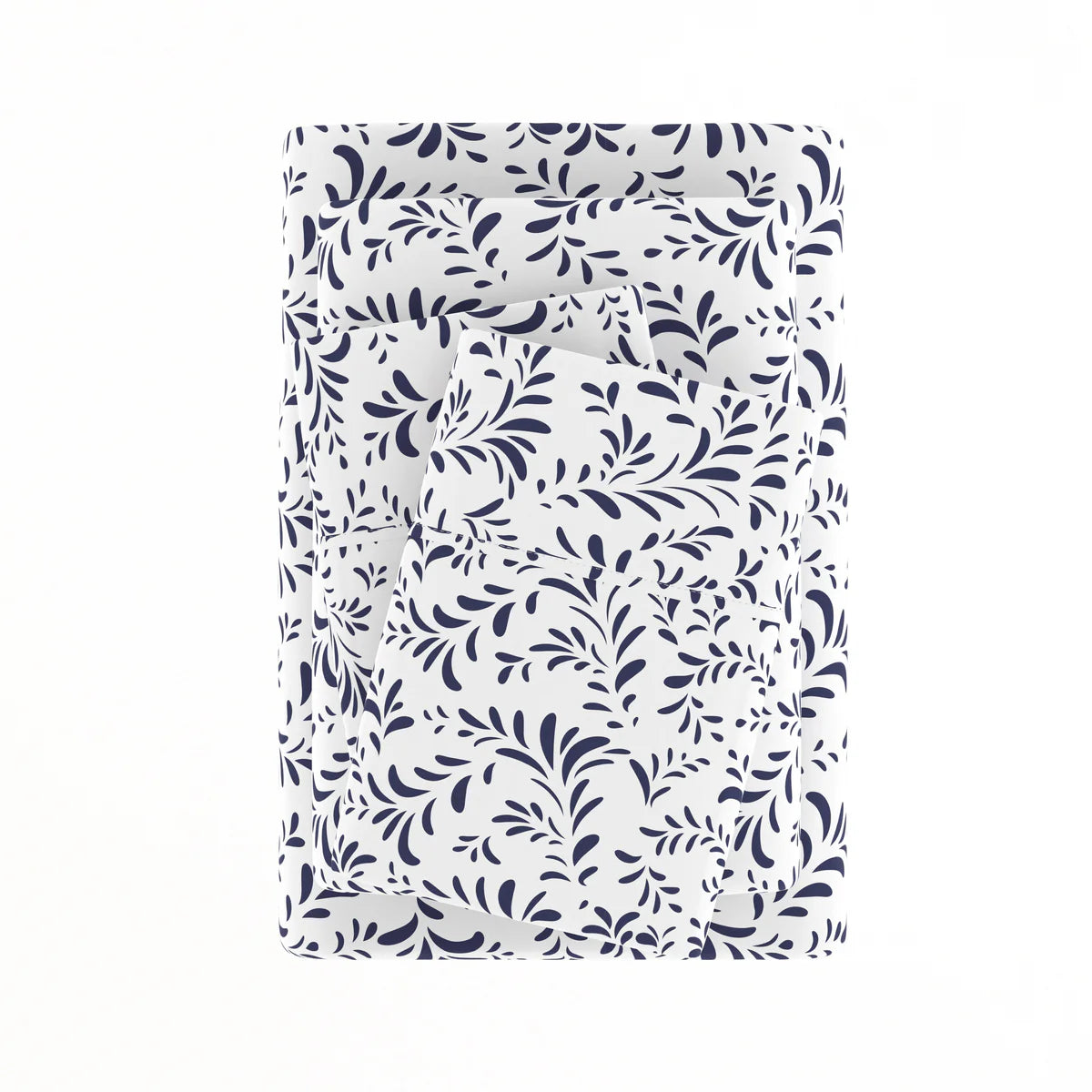 Burst of Vines 4-Piece Patterned Sheet Set