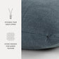 Stone Washed & Distressed Cotton Decor Throw Pillow Cover