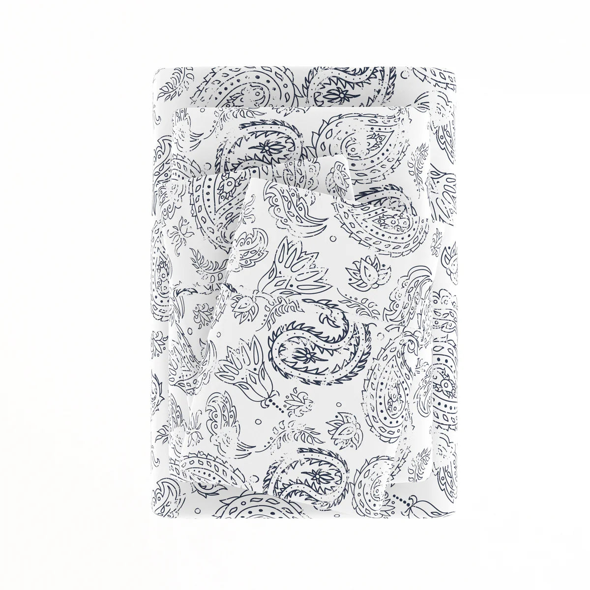 Coarse Paisley 4-Piece Patterned Sheet Set
