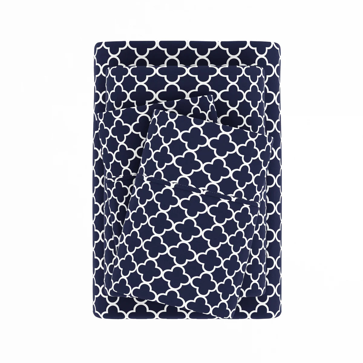 Quatrefoil 4-Piece Patterned Sheet Set