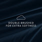 6-Piece Double Brushed Solid Sheet Set