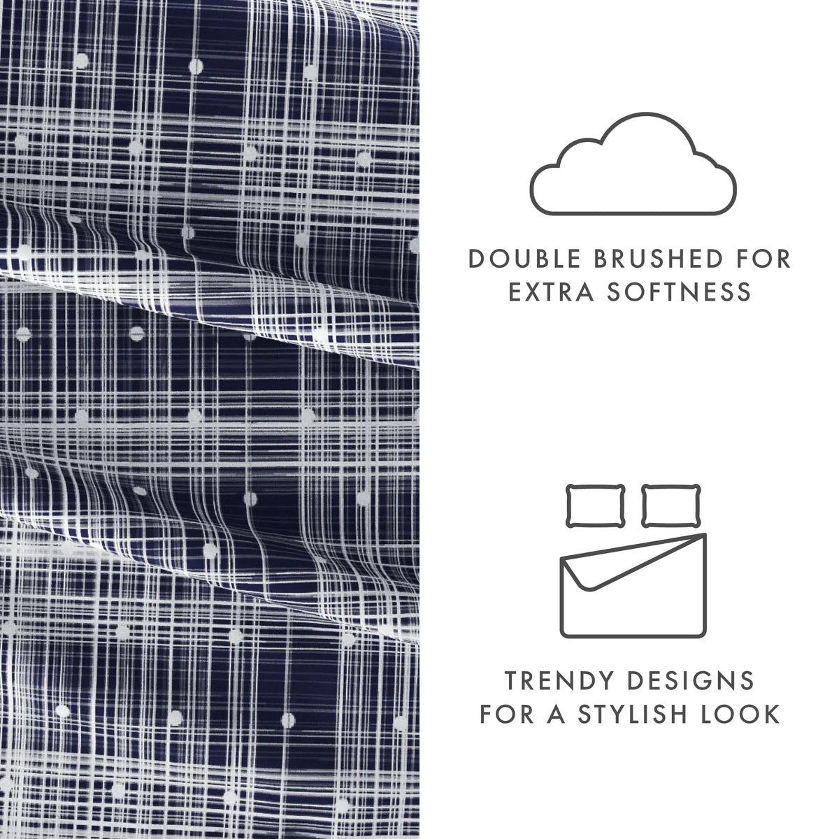 Polka Dot 4-Piece Patterned Sheet Set