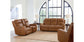 Bassett Club Level Norwood Leather Zero Gravity Power Glider Recliner — Bassett manufacturer gallery — Norwood Tan — Glider Recliner w/Power